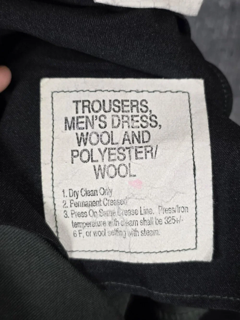 Vintage DSCP US Army Dress Pants Mens 33S Green Poly Wool Uniform Trousers 90s